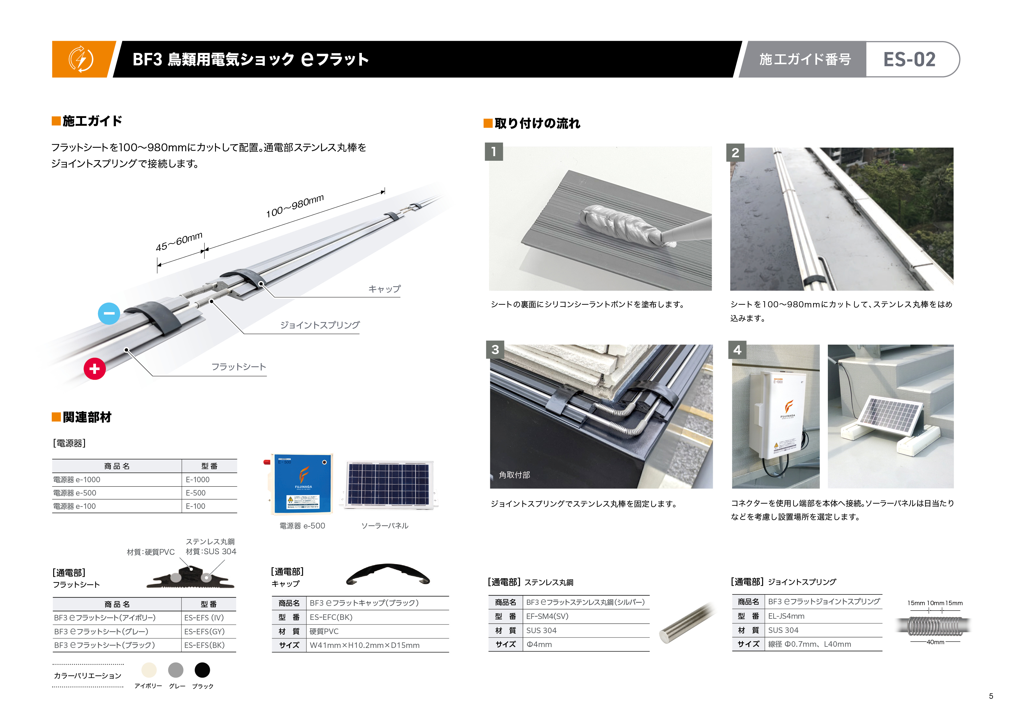 鳥害対策商品 取り付けガイド